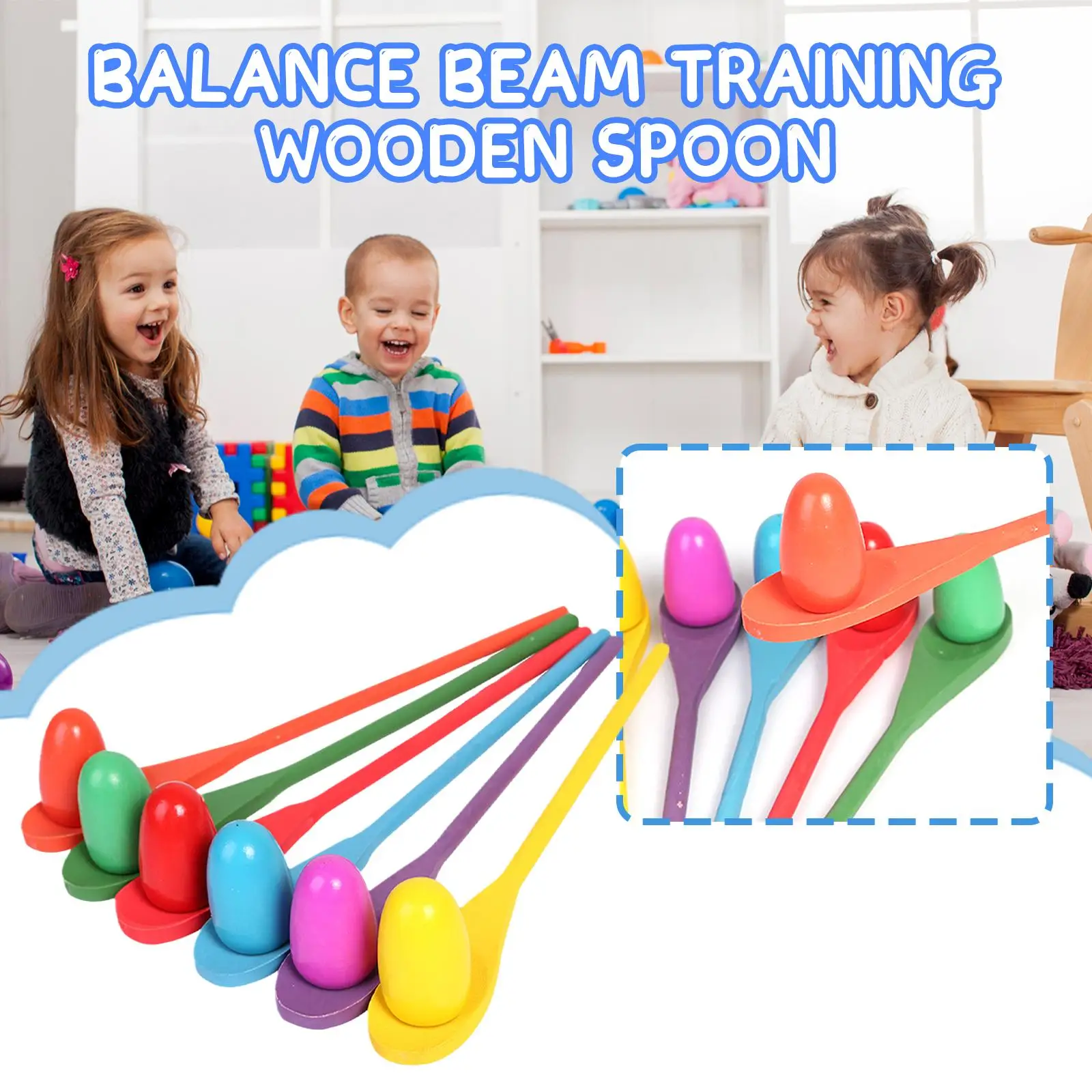 Kindergarten Interactive Education Craft Kids Colorful Wooden Sensory ...