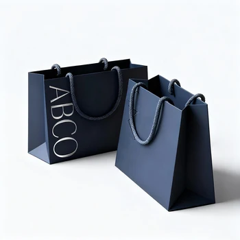 Custom Retail Kraft Paper Shopping Clothing Shopping Gift Bag Luxury Handle Mini Packaging Printed Paper Bag With Logos