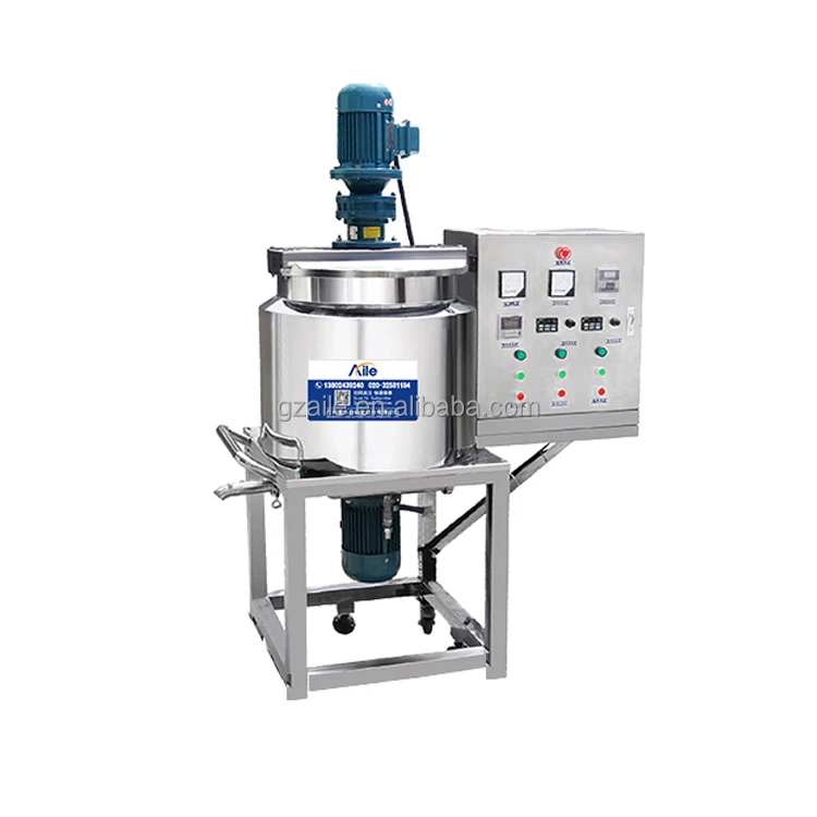Aile 50L 100L Hand Wash Homogenizing Shampoo Liquid Detergent Mixer Dish Washing Liquid Soap Making Machine