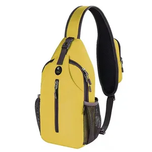 Unisex Fashionable Sling Bag Waterproof Newest Design Sling Chest Bag Custom Unisex Nylon Men Sling Backpack Belt Shoulder Bags