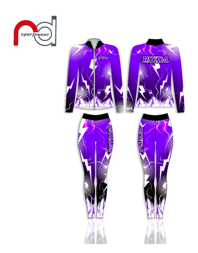 Professional Warm up Suit Sublimation Custom Design All Stars Tracksuit Cheer Suit Legging and Jacket