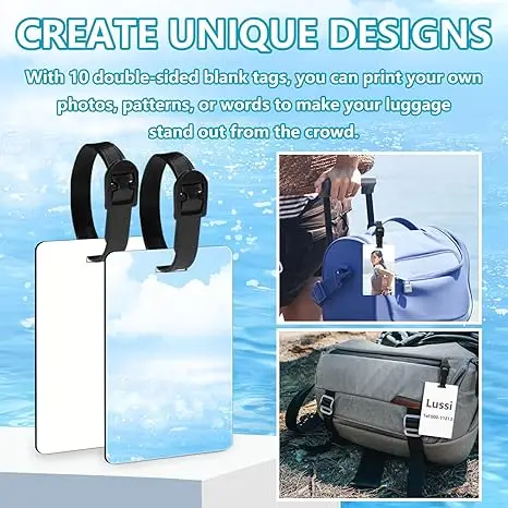 Diy Printable Print Your Own Luggage Tags LT-07 Personalized