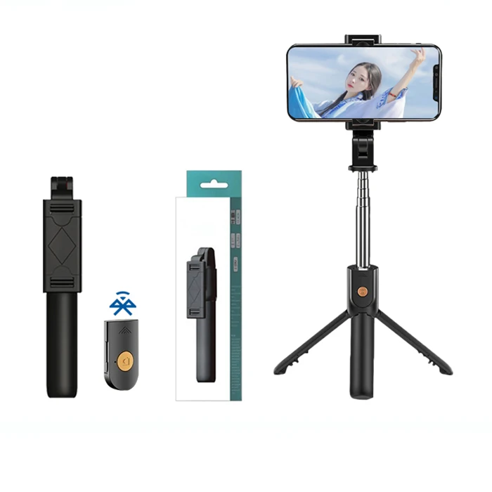 Remote Control Pocket Travel Selfie Stick Wireless Selfie Stick Tripod For Smartphone Live