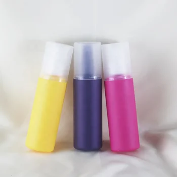 Colored Custom Matte Soft Touch PE Material Skin Care Lotion Bottle Hair Spray Empty Packaging With Lid 120ml