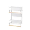 Folding large white refrigerator rack