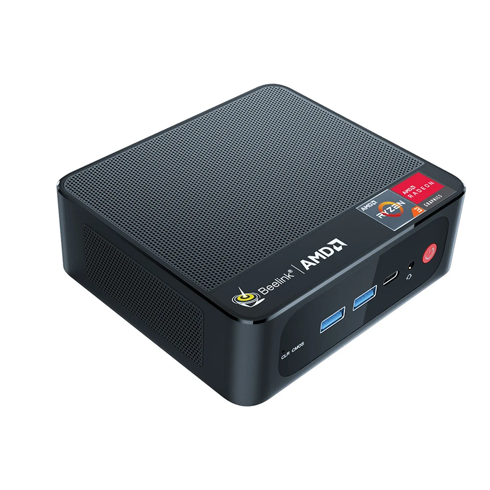 Beelink AMD Ryzen3 Mini PC - Quad Core, 8GB RAM, 16GB SSD