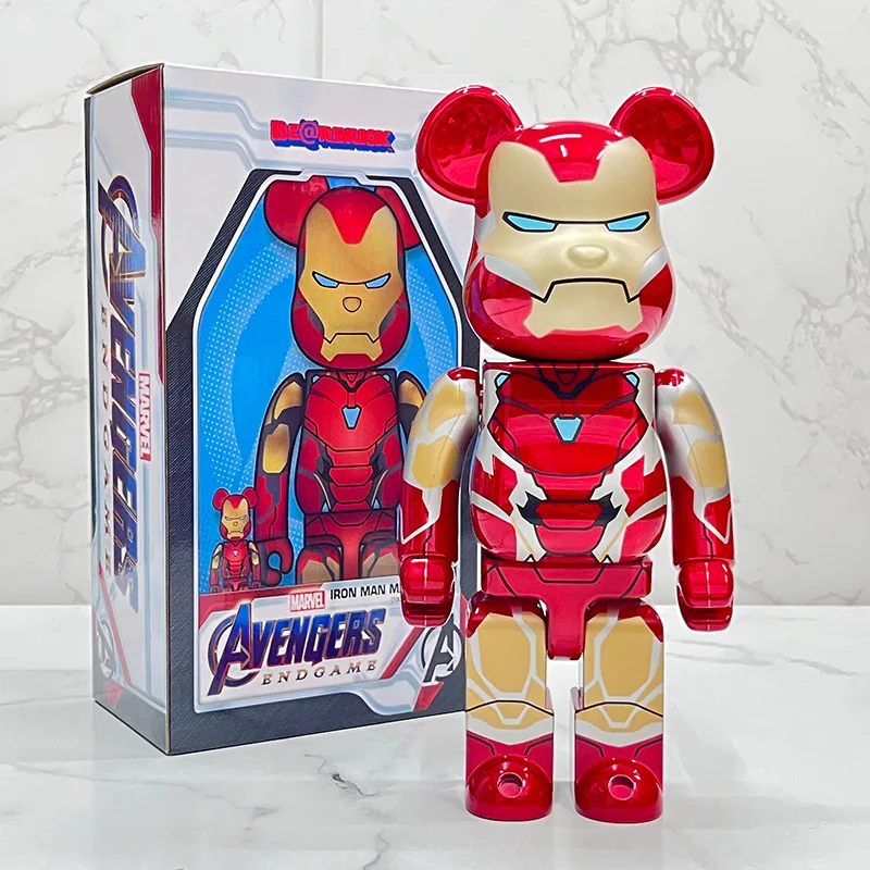 Bearbrick 400% 28cm Spiderman Action Figures for Home Decor