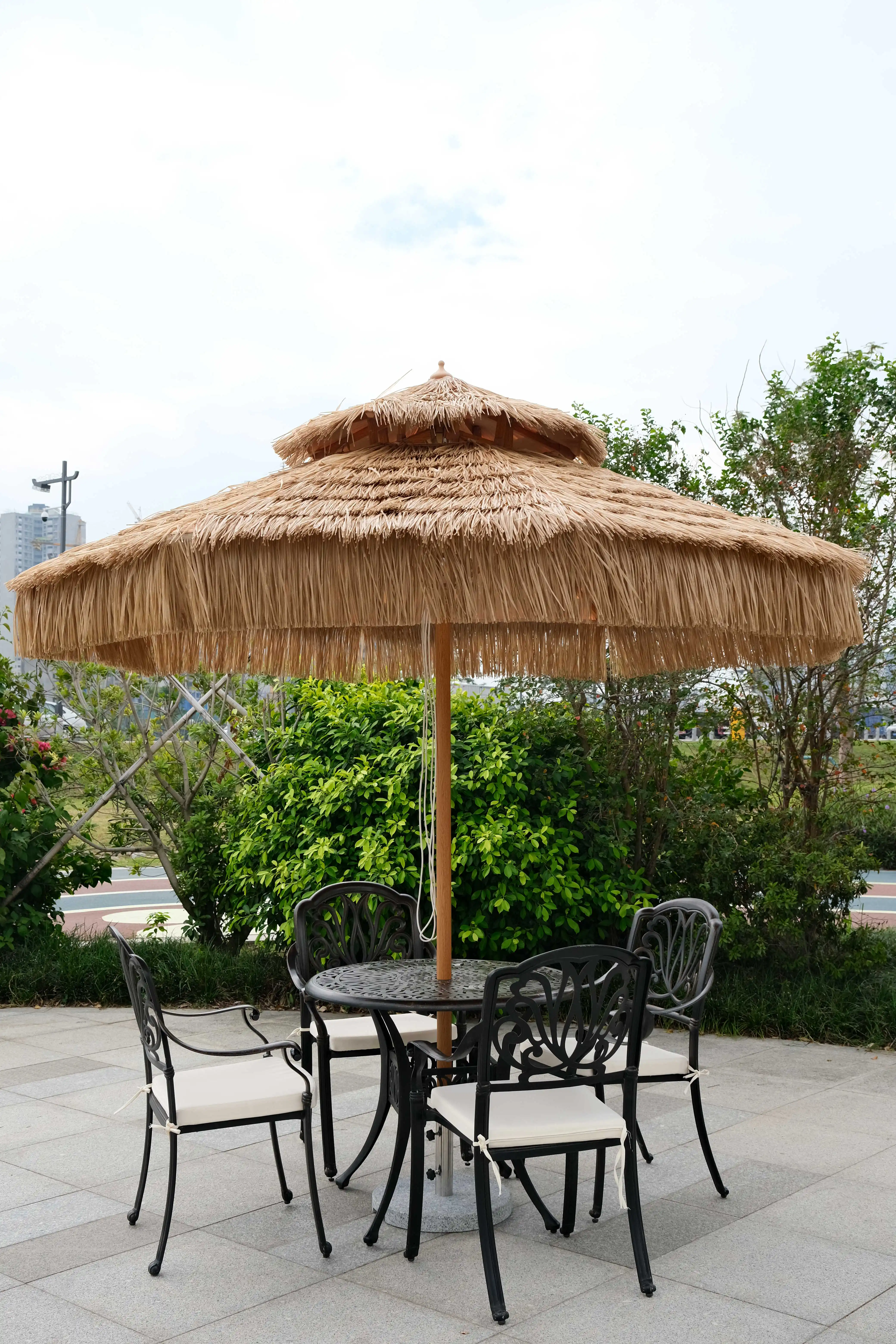 9' patio umbrella frame 9' Hardwood Frame Market Umbrella