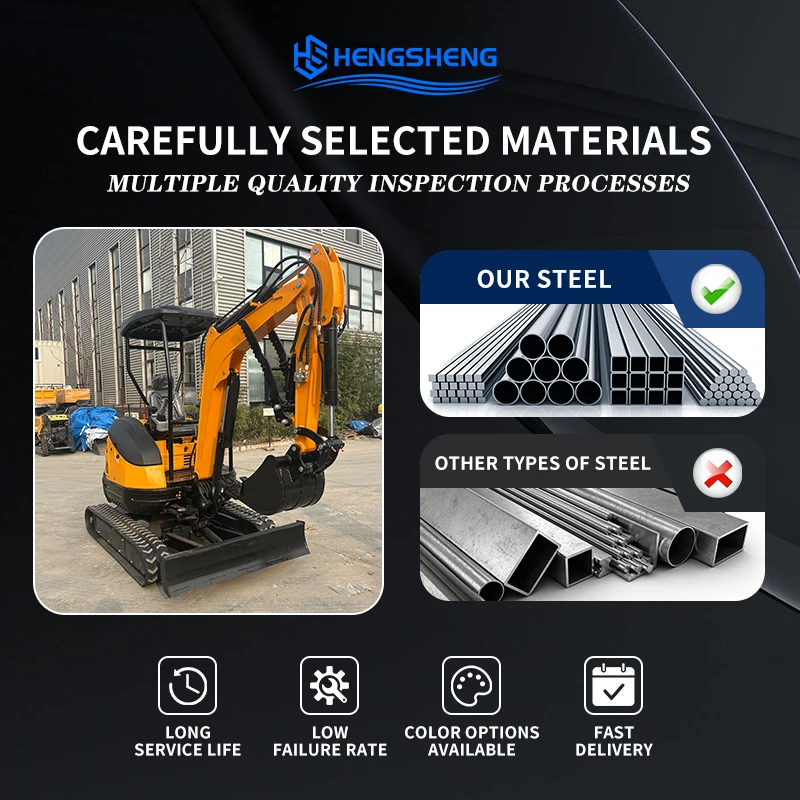 Orignal Factory Price Small Crawler Excavator CE/EPA Engine Optioned Retractable Chassis 2.5Ton Compact Excavator Free Shipping