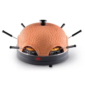 Low Price Outdoor Smokeless Table Top 6 Person Mini Pizza Stove Electric Pizza Oven Machine For Home Use