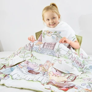 2026 Luxury 4-Hole Anti-Kick Baby Quilt Breathable Children's Blanket Home All-Season OEKO-TEX Certified Hotels Wholesale Price