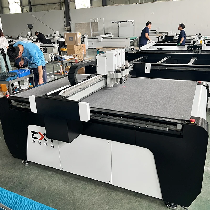 ZXT Flatbed Plotter Corrugated Paper Box Maker Cutting Machine CNC Carton Cardboard Cutter Table With CE