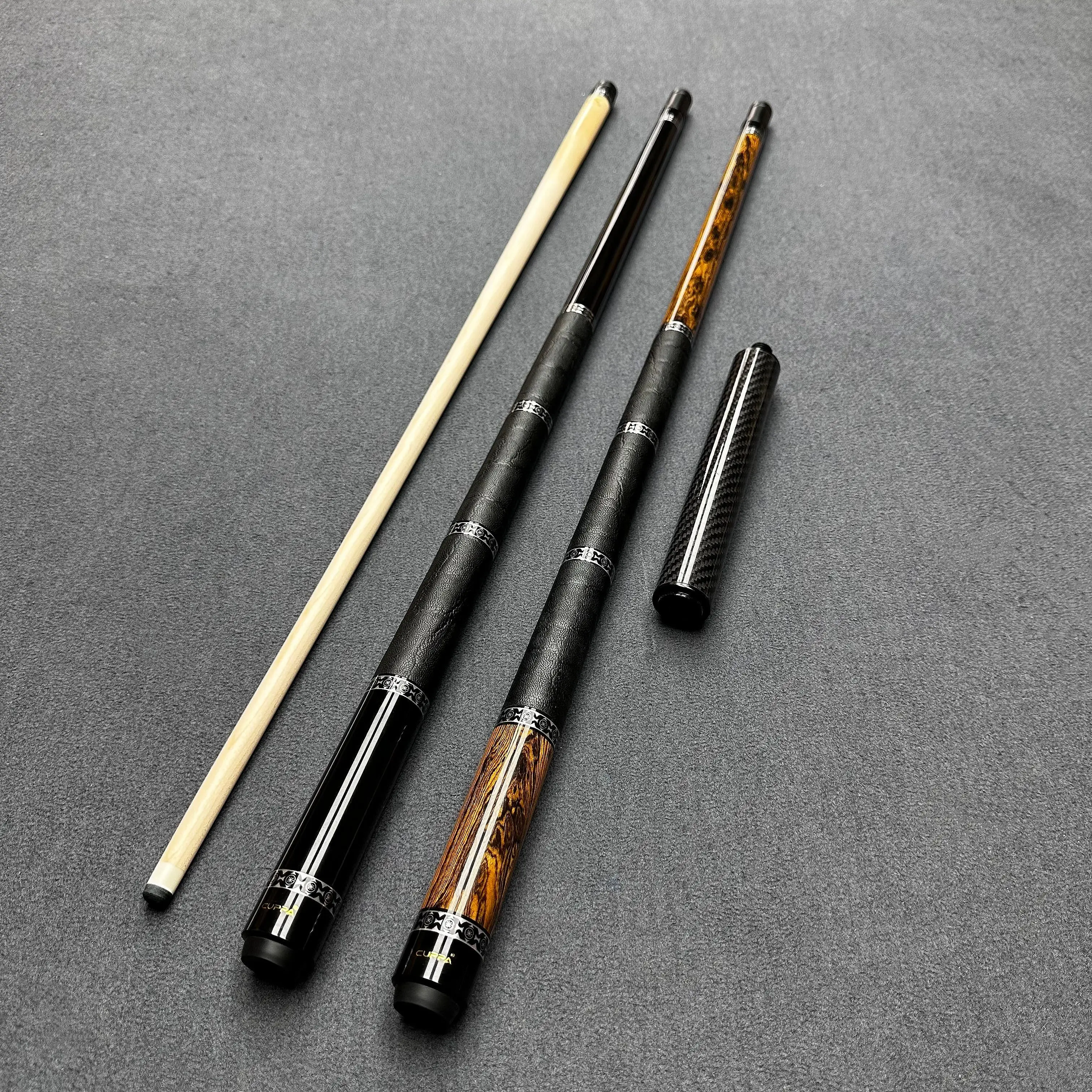 CUPPA 58 Inch Billiard Cue Stick with Leather Grip, 12.5mm Tip
