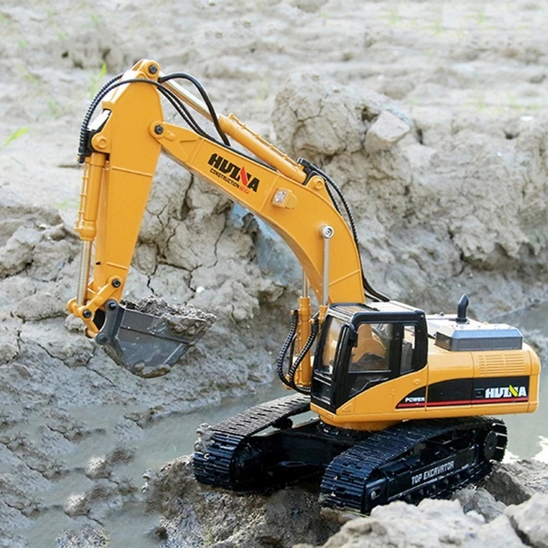 よっちゃfm+RC38 678 Truck Digger R/C Excavator With Flashlight No.8034E