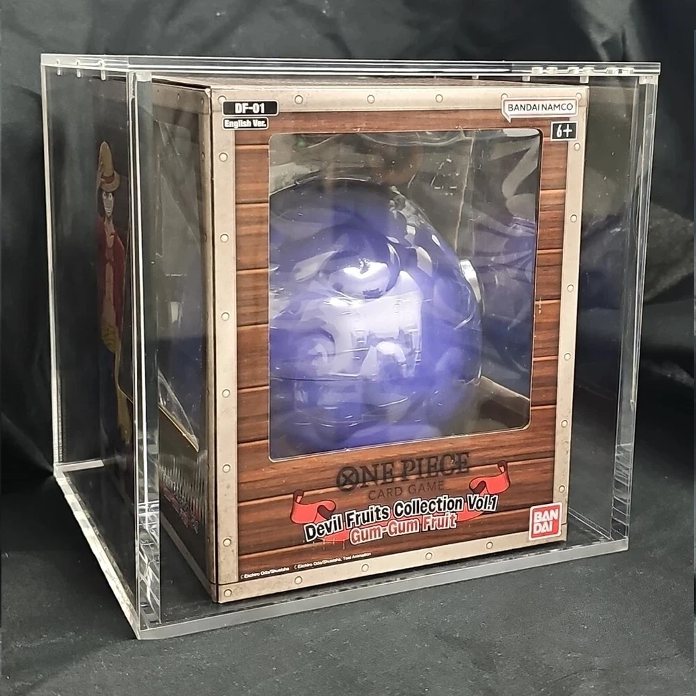 Custom Clear Acrylic One Piece Tcg Vol.1 Und Vol.2 Devil Fruit Collection  Acrylic Box case| Alibaba.com