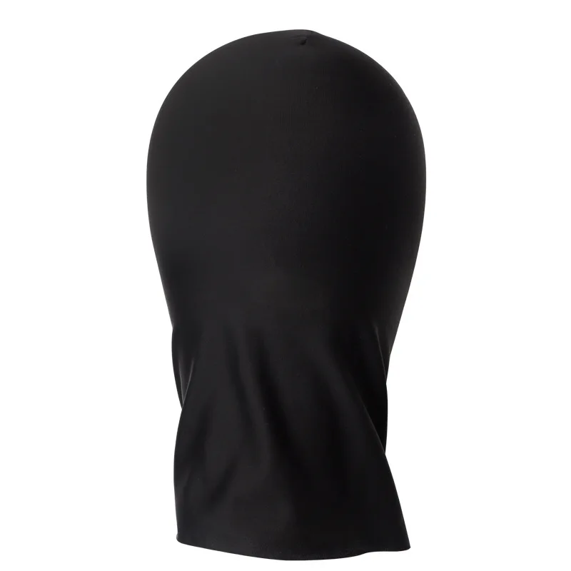 Women's Stretch BDSM Hood Full Head Mask With Open Eyes/Mouth For Sensory Play And Use_voghion.com