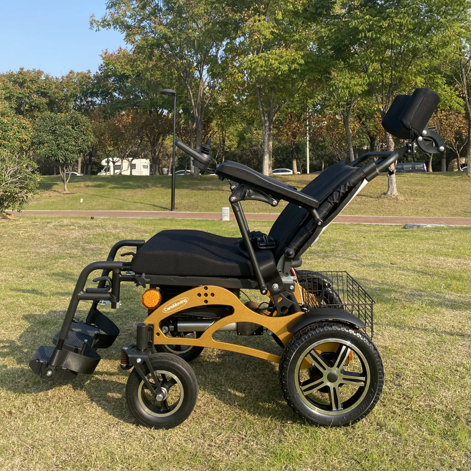 Foldable Reclining Pediatric Wheelchairswith Adjustable Headrest