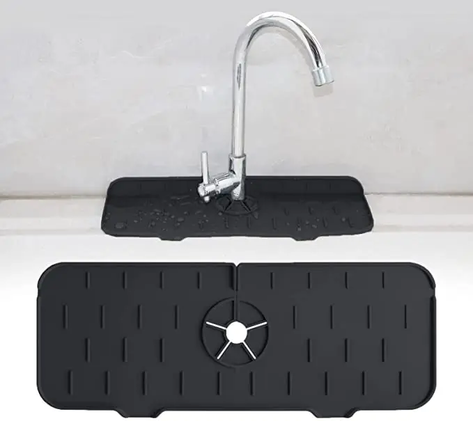 Силиконовый чехол для смесителя в ванную комнату коврик кухонного воды капельный уловитель сливная Накладка раковины смеситель домашнего