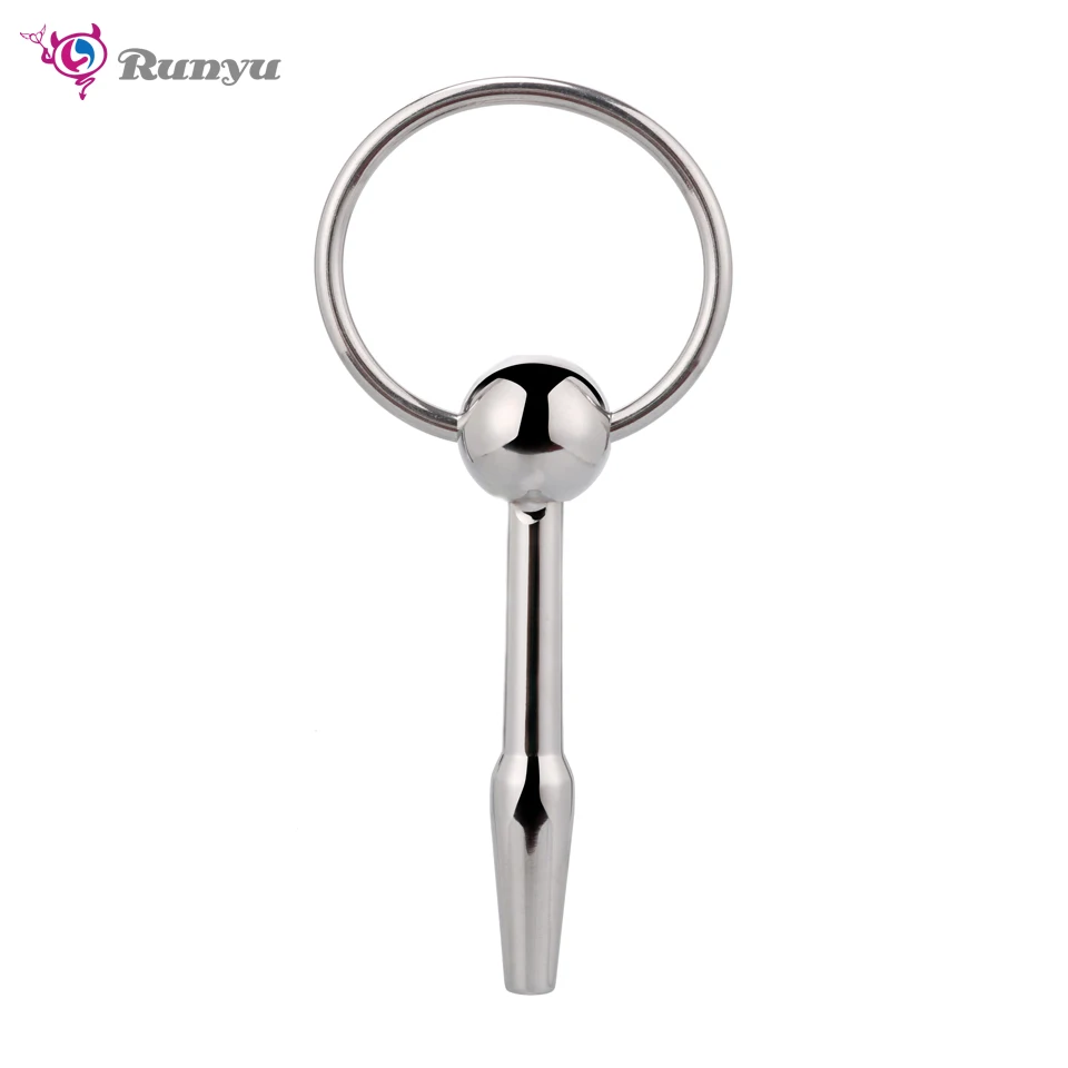 Stainless Steel Urethral Sound with Round Ring BDSM Penis Plug Sex Toys for Men Pain Pen Toys Bondage Gear Juguetes Sexuales