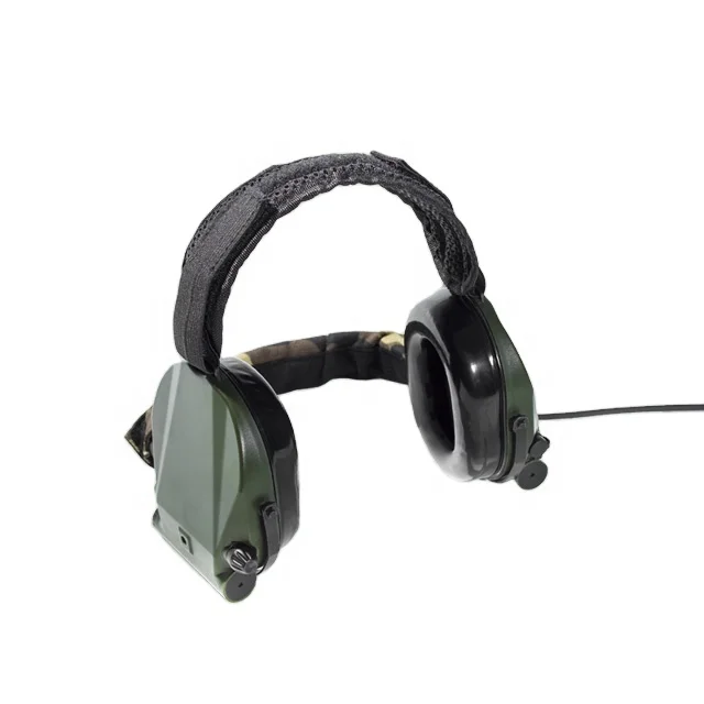 over-the- head electronic hunting earmuff safety electronic headband noise proof headset