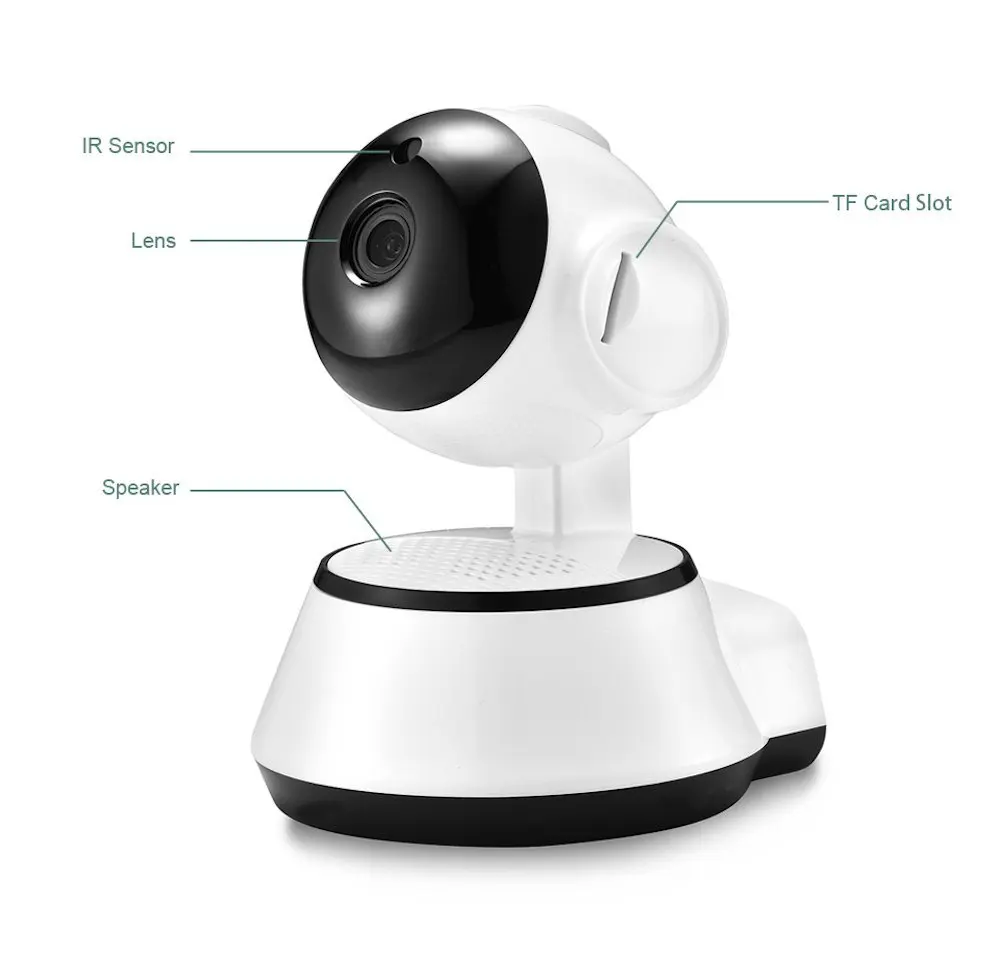 V380 pro H.264 ptzwifiワイヤレスIPカメラ360度パンチルト屋内
