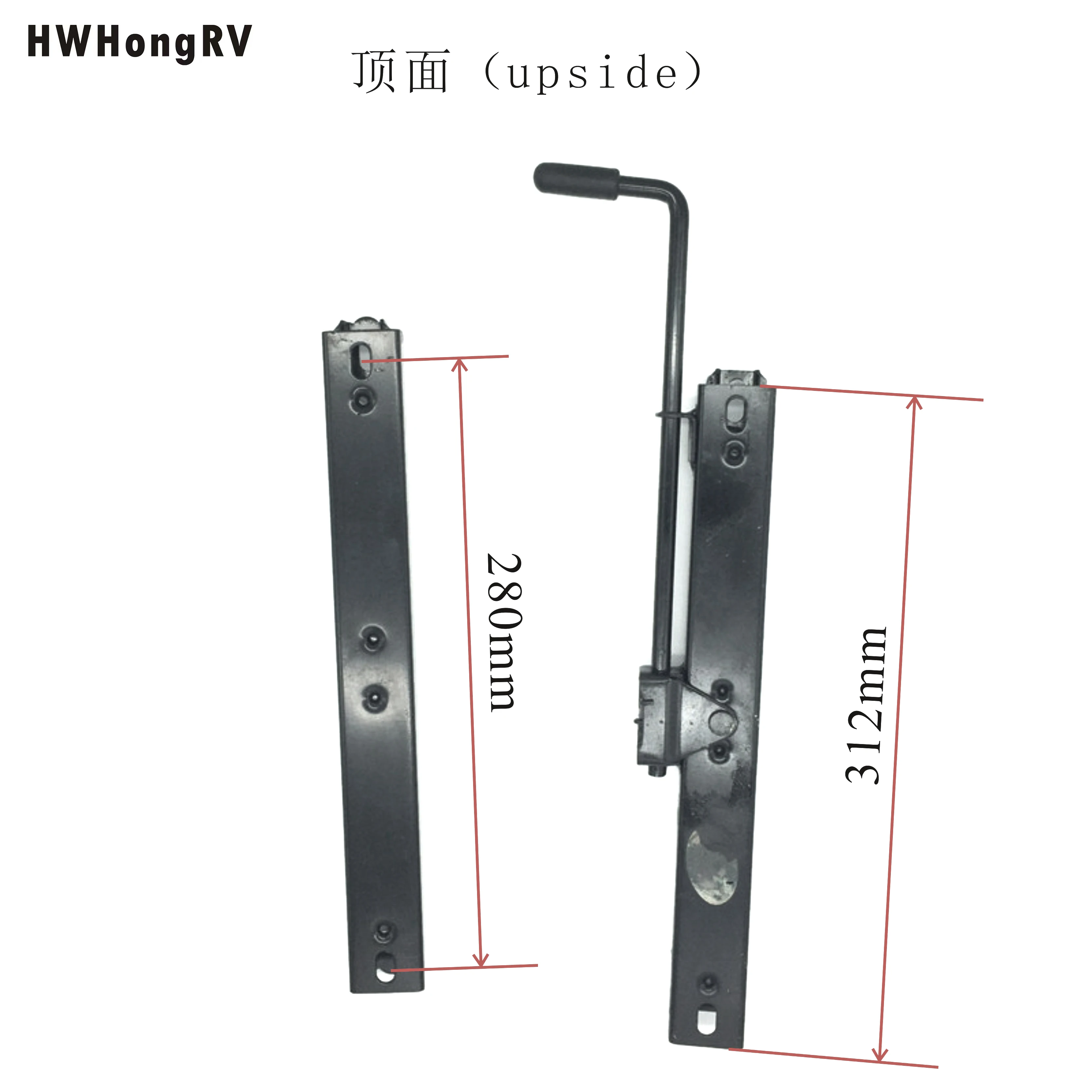 Seat Slider Track – 315mm High-Hardness RV & Car Seat Sliding Rail With 85mm Adjustable Travel-988834