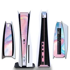 New Many Colors Sticker Skin For Playstation 5 Game Console Controller Middle Optical Strip Skin Stickers Decals For PS5 Skins