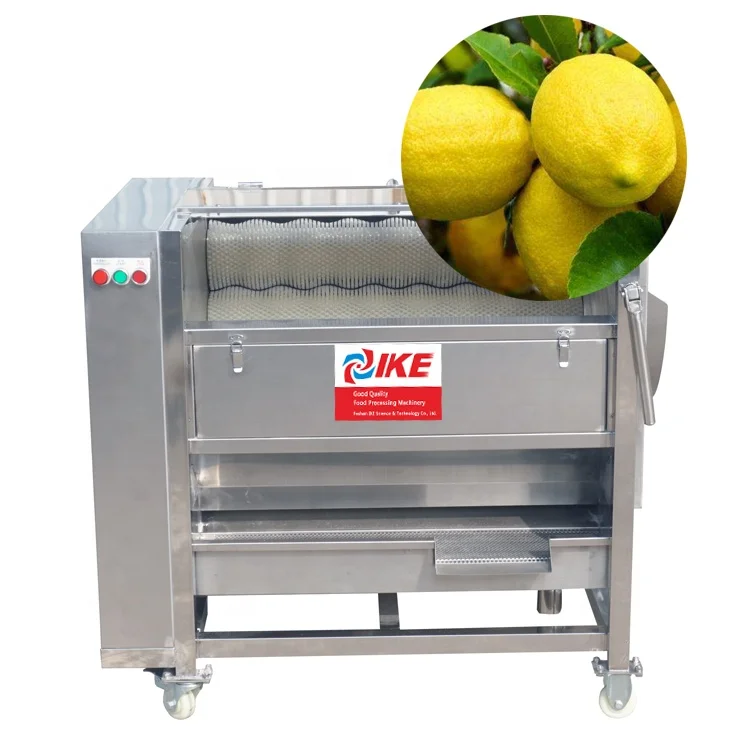 Electric Automatic Roller Fruit and Vegetable Washing Machine for Orange Grapefruit Polishing with F