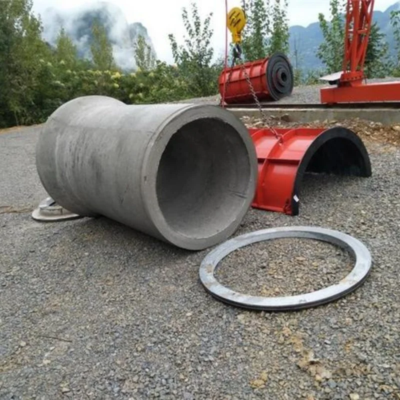 New Simple Steel Concrete Pipe Making Machinery with Drain Pipe Molds