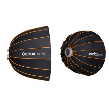 New Design Godox QR-P70/90/120 Quick-set Deep Mouth Parabolic Softbox With Bowens Mount Photography Accessories for Studio detail image