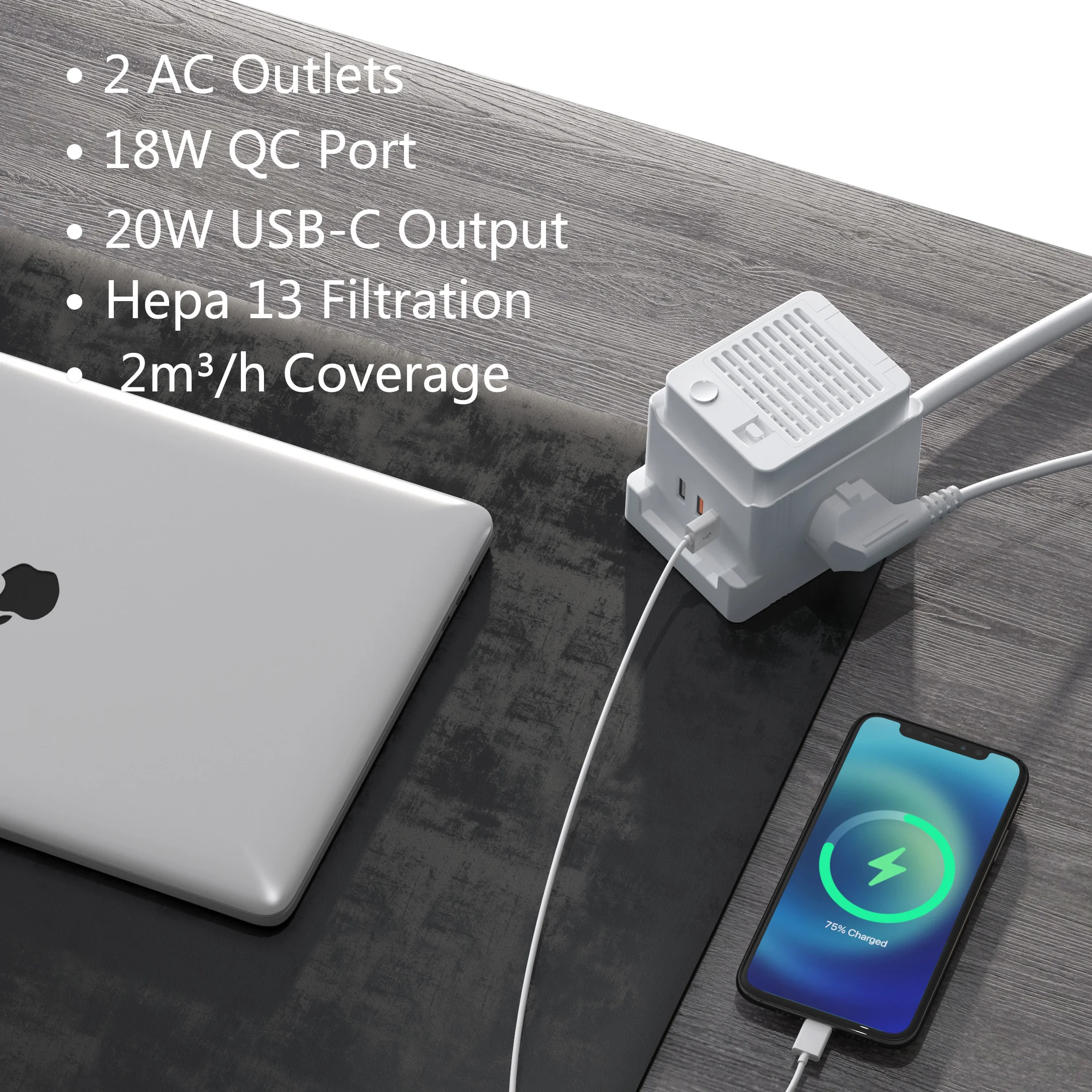 New Design Multi Uk Plug Socket 2Ac Outlets 3 Usb Ports Power Outlet Socket Extension Electric Air Purifier Uk Extension Lead