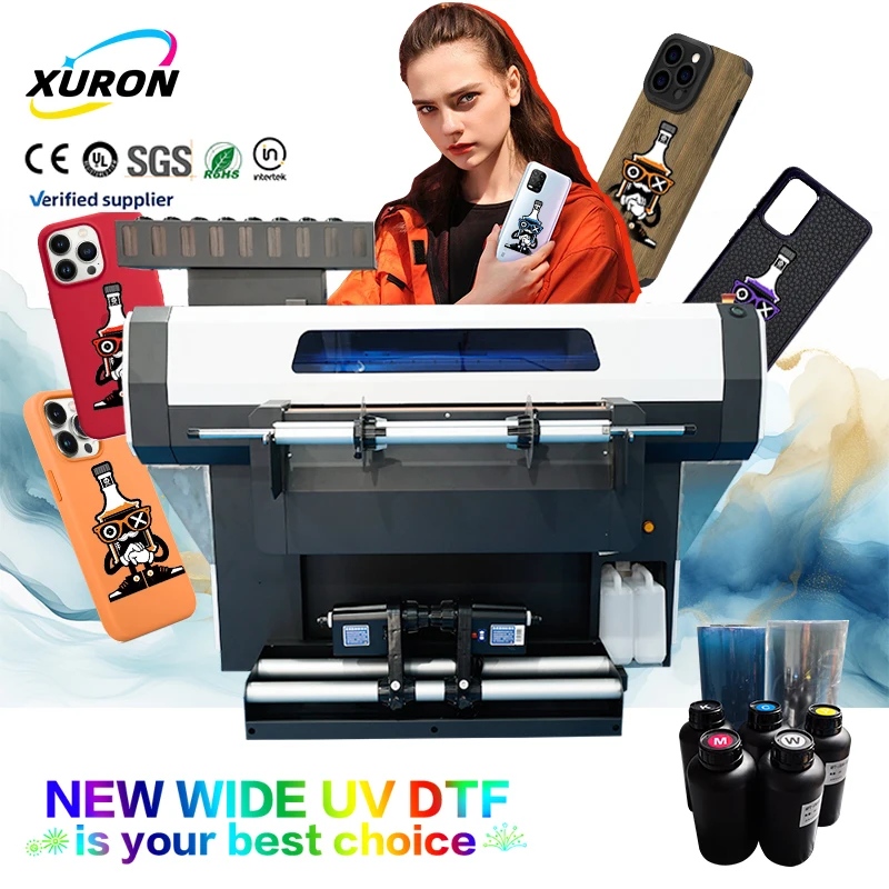 Xurong Fully Automatic 600mm Roll-to-Roll UV DTF Printer Multifunctional Odorless Transfer Printing in Any Environment