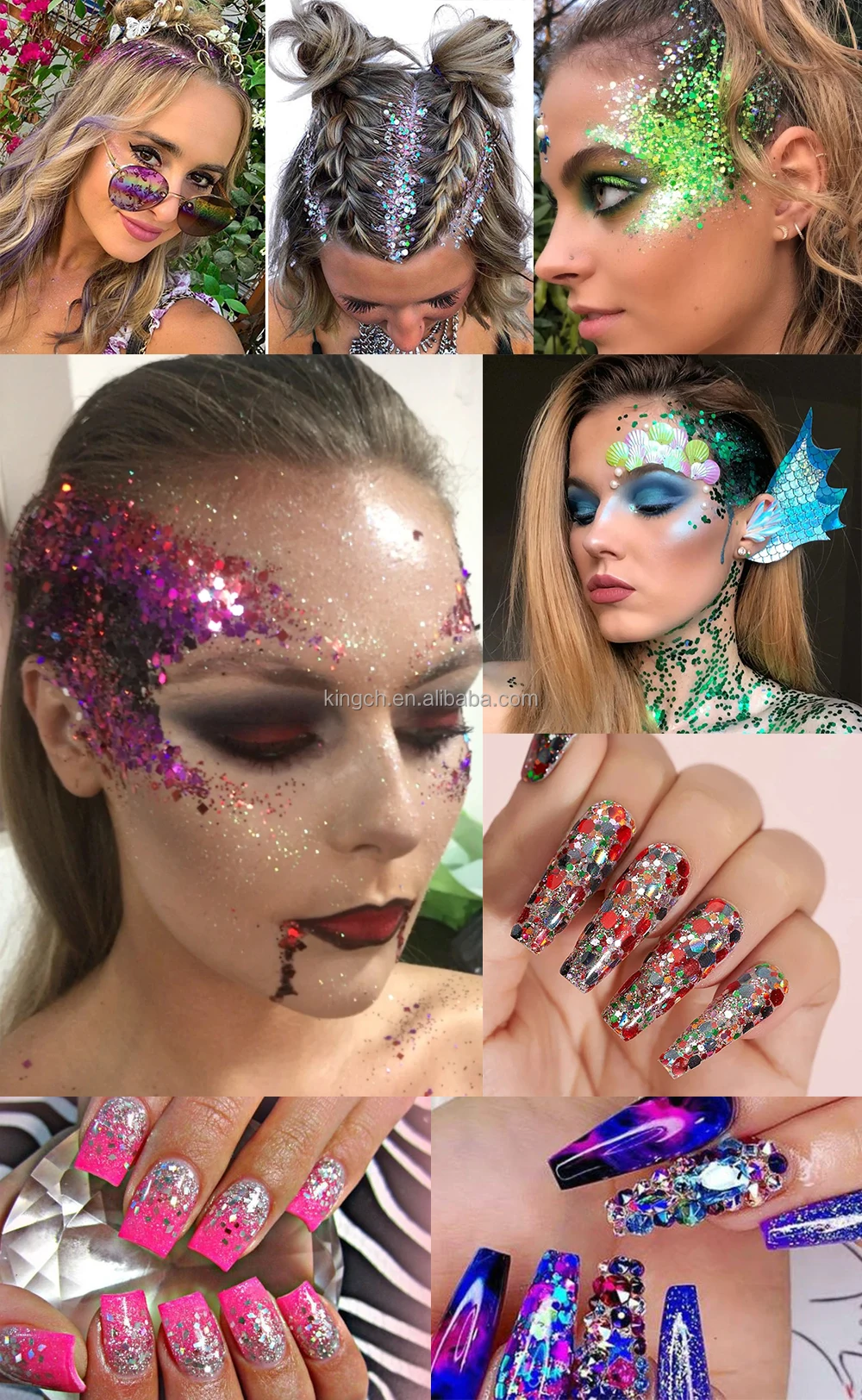 product hot selling 2oz shaker packing custom mix chunky glitter wholesale for tumbler nail resin decoration 24colors autumn glitter-4