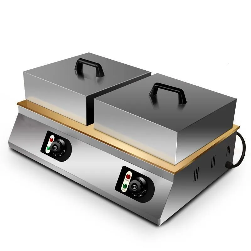 TEBAK Snack Machine Commercial Electric Pancake Souffle Cake Maker Machine Nonstick Stainless Steel Pancake Souffle Machine