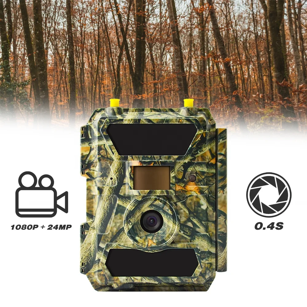 2023 4G LTE App Remote Control Wildlife Cam Sim Card Hunting Trail Camera with Night Vision