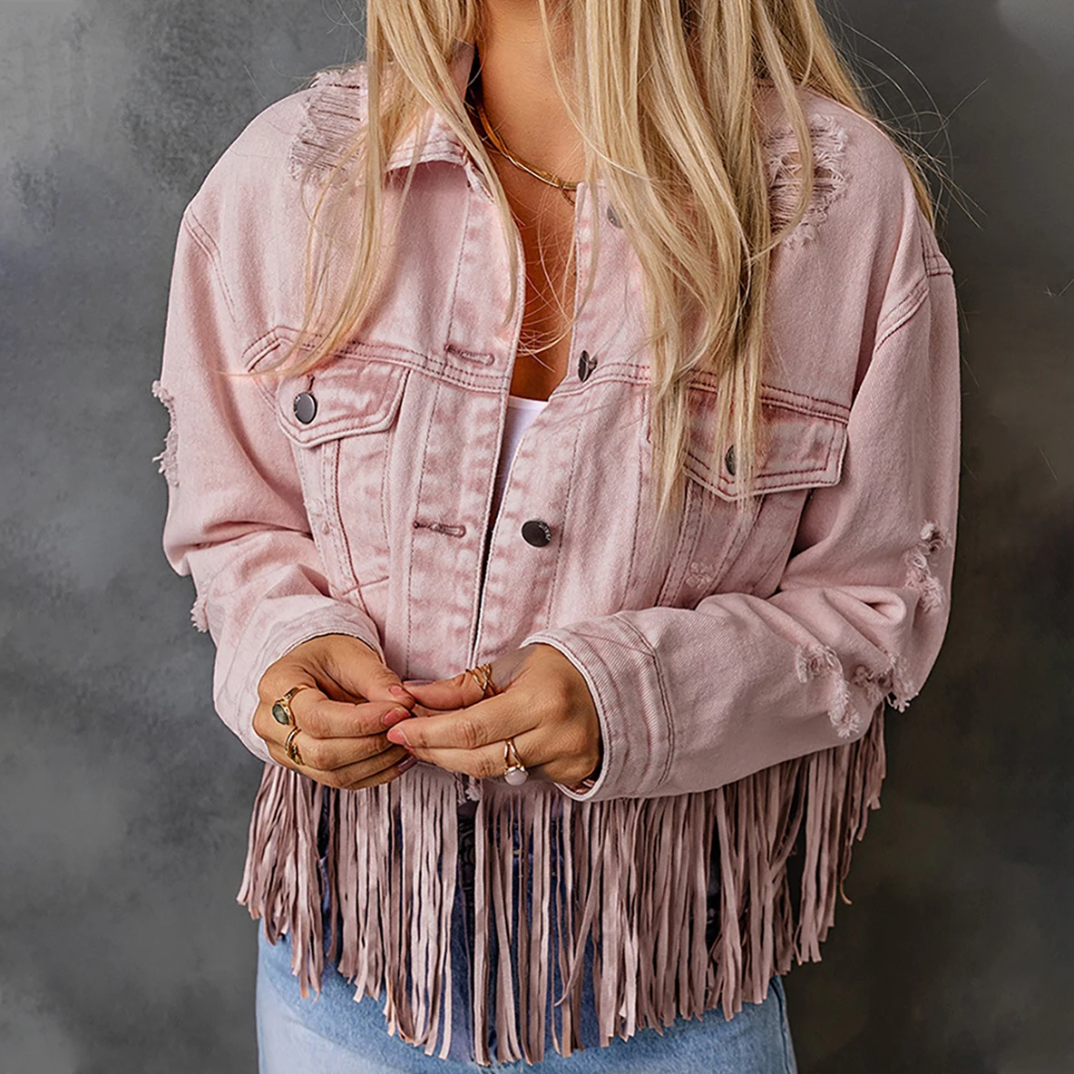 Women's Pink Denim Jackets