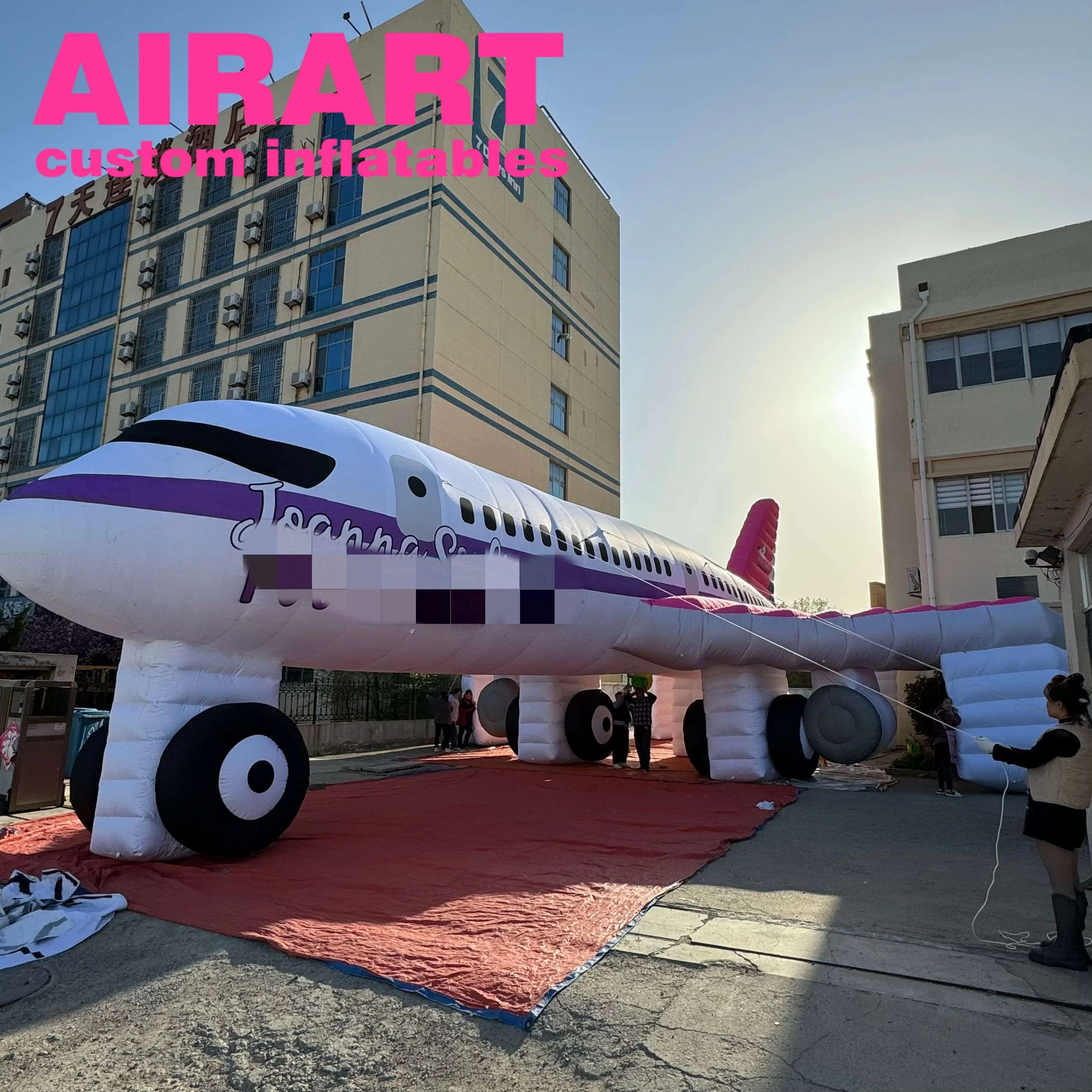 Giant Inflatable Plane,Airart Inflatables Custom Inflatable White Plane,Support Customization Inflatable Plane Model