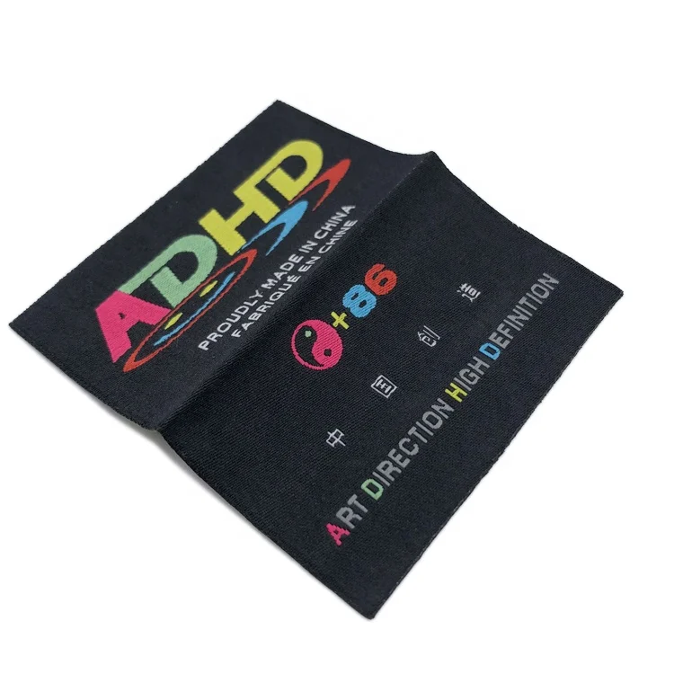 Factory Weaving Machine Making 90Density Damask Woven Label Garment Clothing Labels