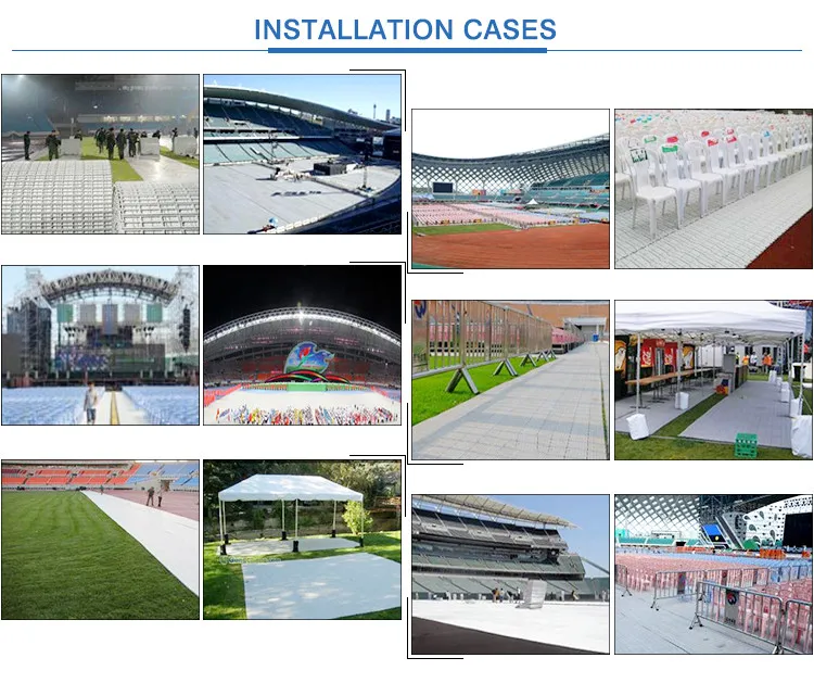Getian Custom Event Portable Walkway Mats Modern Design Anti-Slip PP & PVC Flooring for Events Wholesale