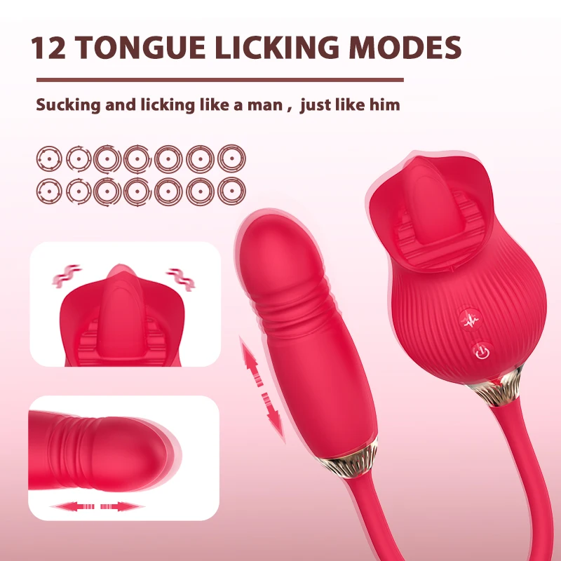 Alibaba.com: DKK XA458 Tongue Licking Rose Dildo, 12 suction and thrusting  functions, USB rechargeable and fully waterproof : Explore a wide range of  innovative products for business buyers.