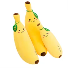 Factory Wholesale Banana Cartoon Simulation Plush Toy Creative Expression Soft Fruit Doll Bed Doll Filled with PP Dinosaur Type
