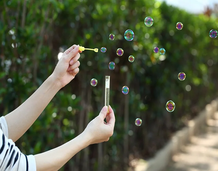 good quality party wedding bubble wand colorful bubble water