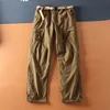 Winter fleece-lined khaki