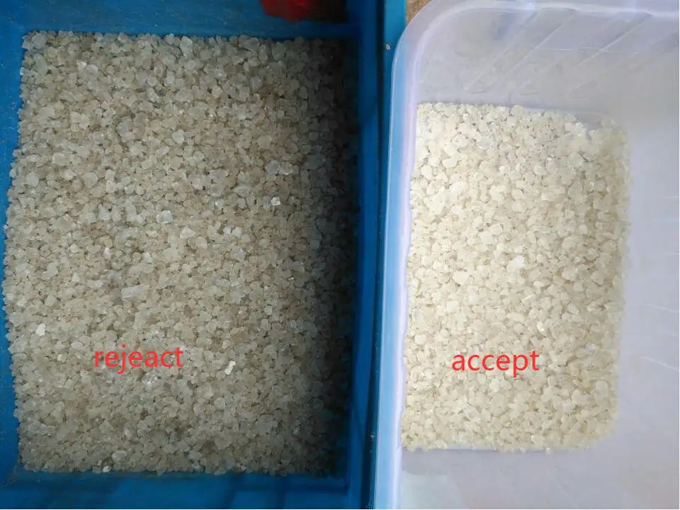 Green blue brown glass color sorter machine High precision rock salt optical sorting machine salt color sorter