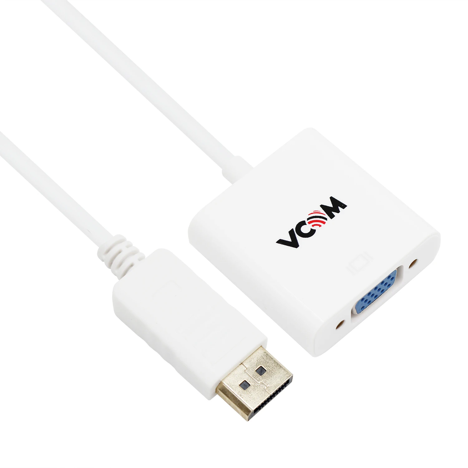 Wholesale VCOMDP-VGAモニターアダプターオス-メスフルHD1080PDisplayPort-VGAコンバーターケーブル15cm  From