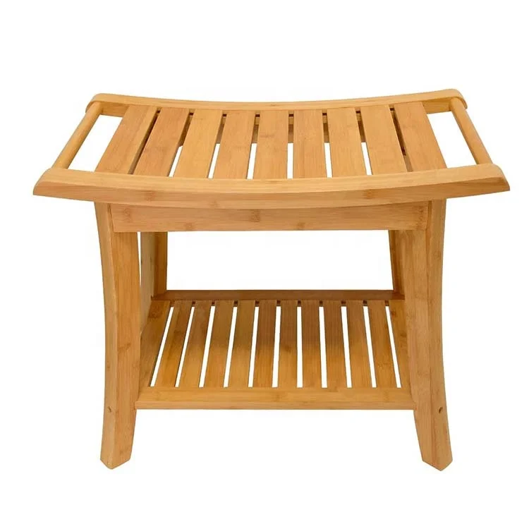 Водонепроницаемая скамейка для ванной, Бамбуковая полка для обуви, деревянный стул для ванны и спа, для дома и улицы, Бамбуковая скамейка для душа, сиденье, табурет