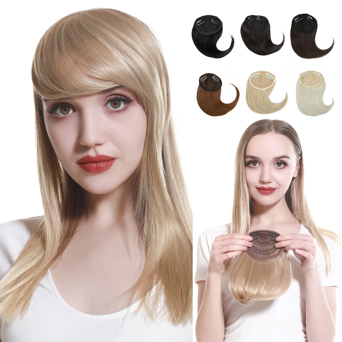 Long Straight Clip In Hair Extensions 8 Piece Set Heat Resistant Synthetic 100cm Extra long Straight Hair Extension Synthetic 5 Clip in  main image 2