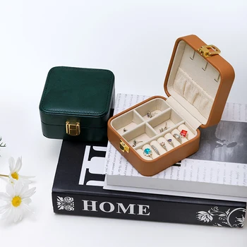 POYA Jewelry 2023 Girls Jewelry Box Hook Portable Earrings Necklace Ring Storage