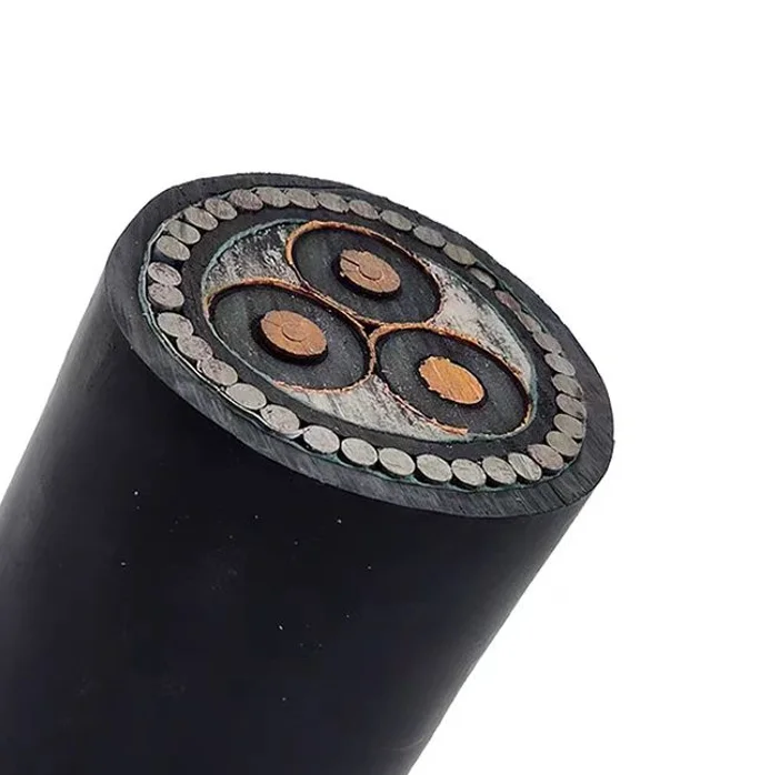 Подземный кабель питания CU XLPE SWA PVC 4X240 мм2 стальной провод бронированный кабель