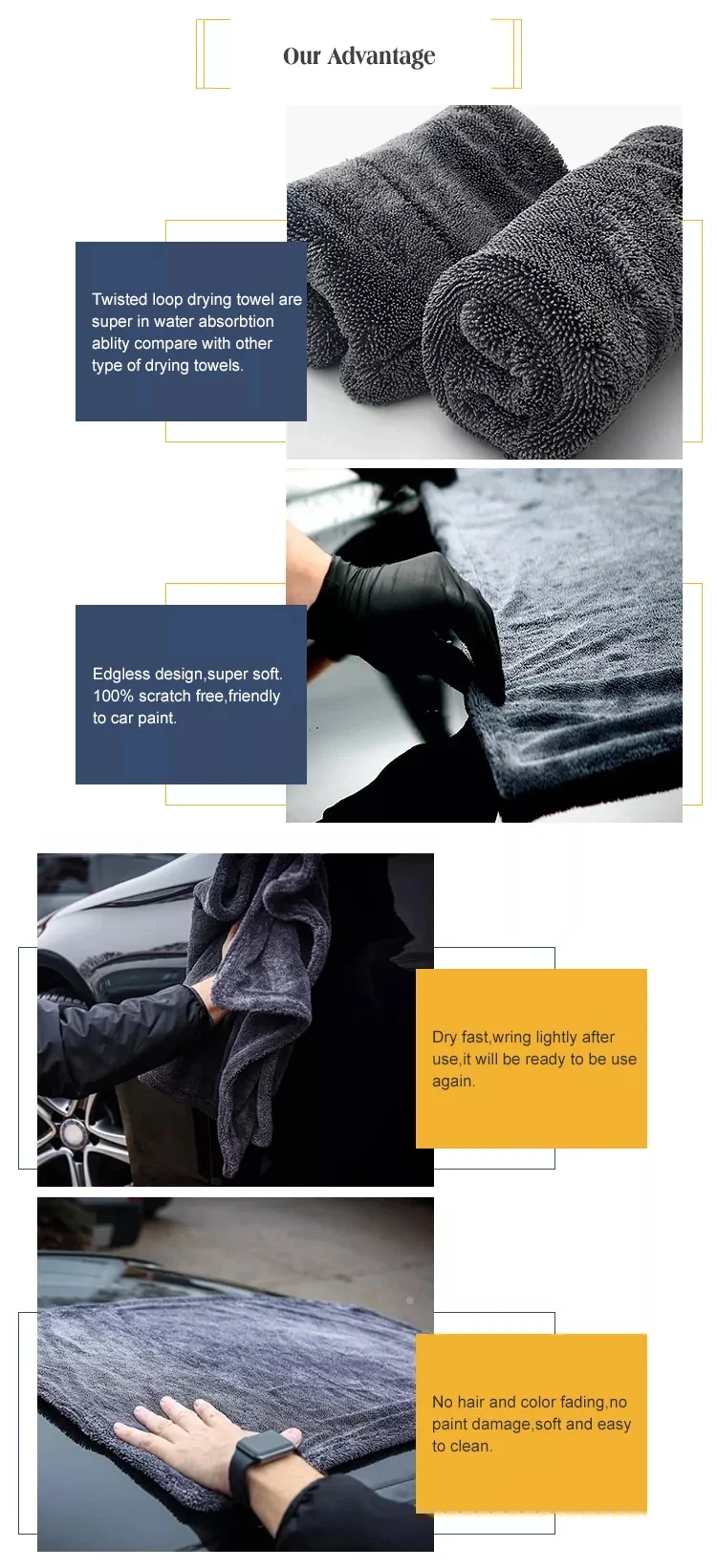 Microfiber Towel Car Wash Double Microfiber Car Towel Twisted Loop Drying Towel Buy Microfiber